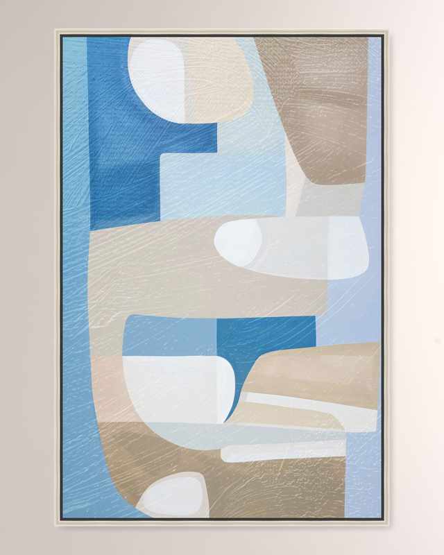 "Zenith Blue II" Framed Giclee on Canvas